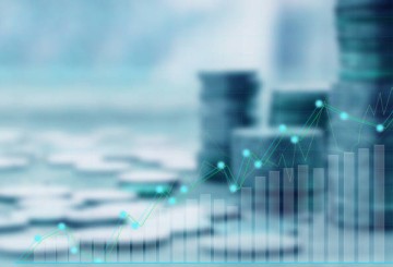 Finance and Investment concept.Money management and Financial chart.blur focus